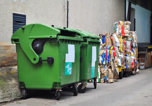 Trucks ready for large item disposal in London